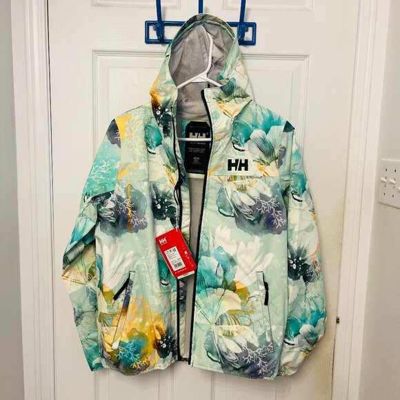 Sz M Helly Hansen Women's Hooded Rainwear - Picture 2 of 11